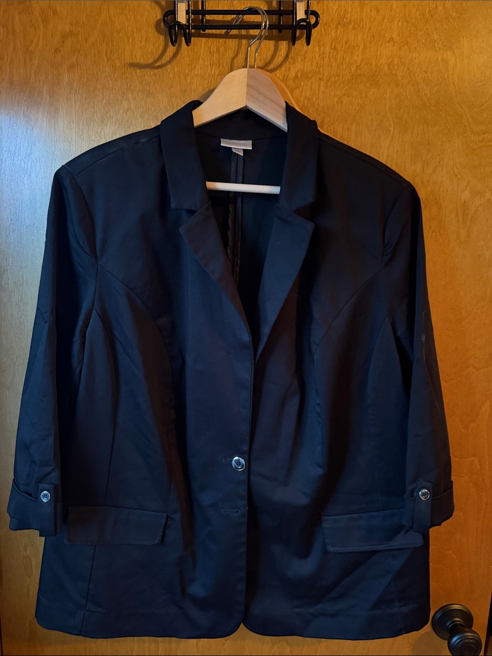 Avenue women’s blazer 3/4 sleeve black